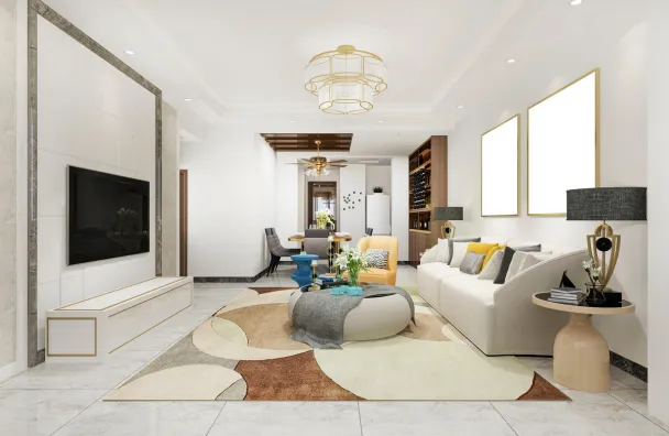 Remodeling permits and planning in Los Angeles for an open living space remodel with premium finishes, lighting layout, wall details, and interior renovation planning